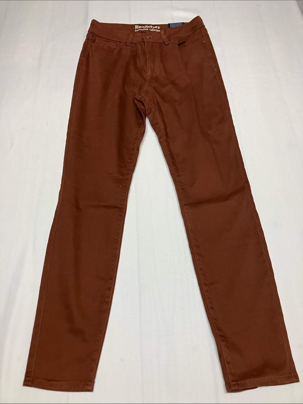 Rust Brown Skinny Jeans for Women - Slim Fit